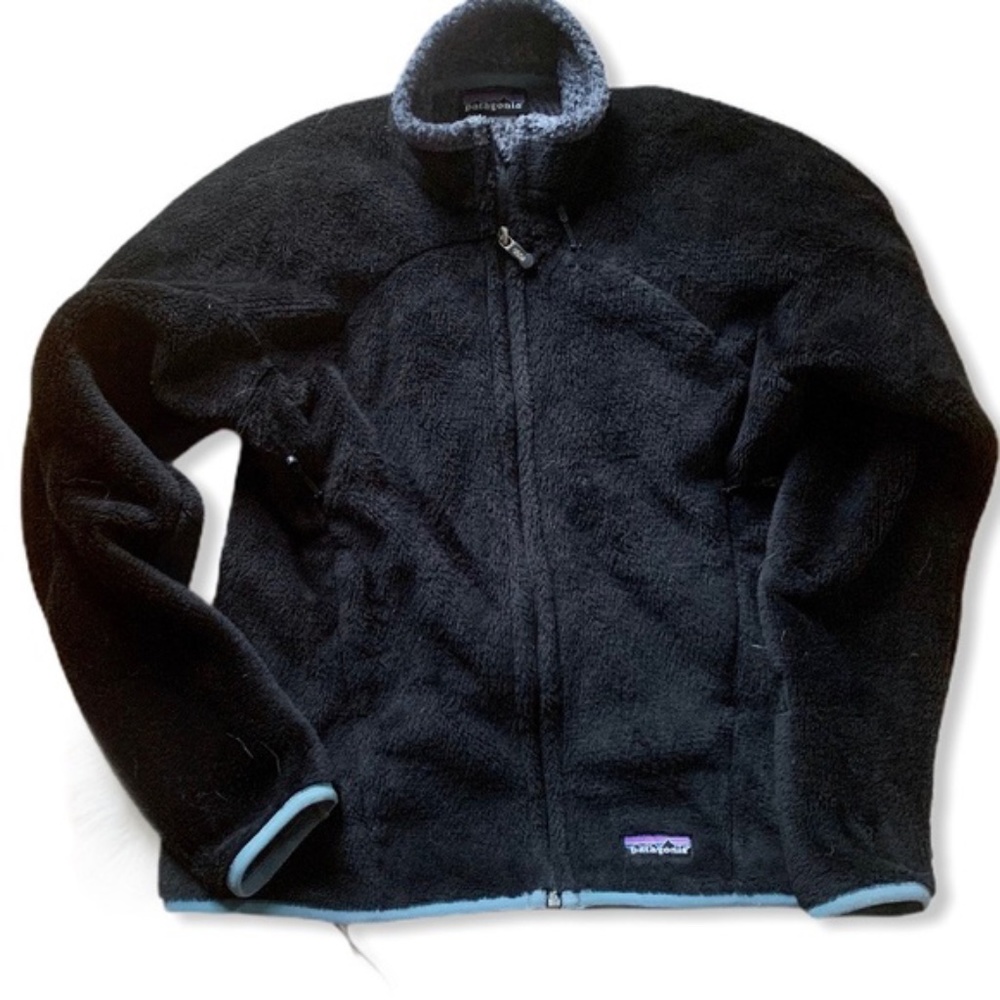 Patagonia polartec black full zip fleece S
